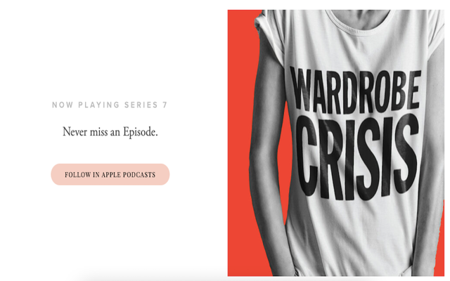 Wardrobe Crisis is a sustainability podcast focused on fashion.