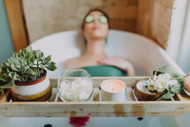 If you're on a budget, try a home spa day.