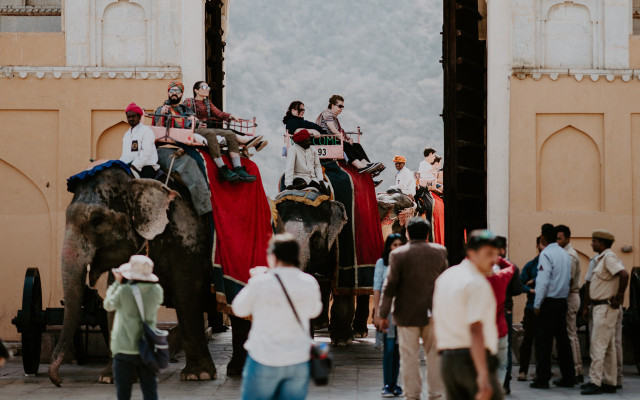 Tourist attractions riding elephants in Asia skips animal tourism