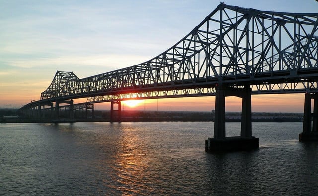 The Mississippi River receives the highest amount of heat emissions.