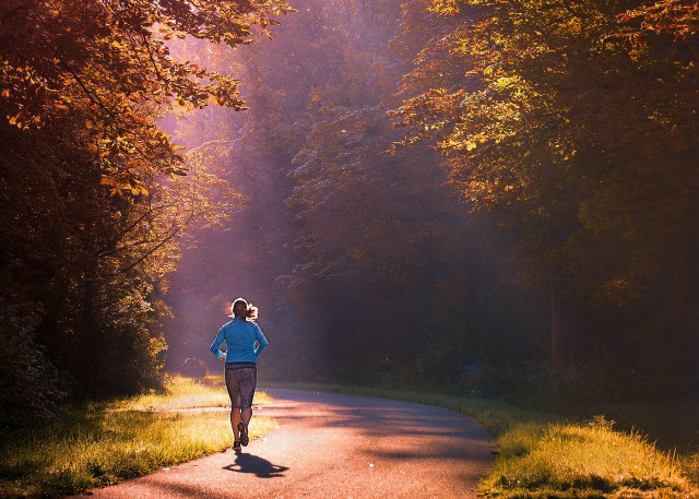Make the most of the sunshine in spring by running outside.