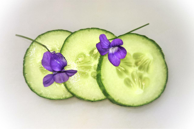 Cucumber is refreshing on the eyes, and make a great home remedy for dark circles.