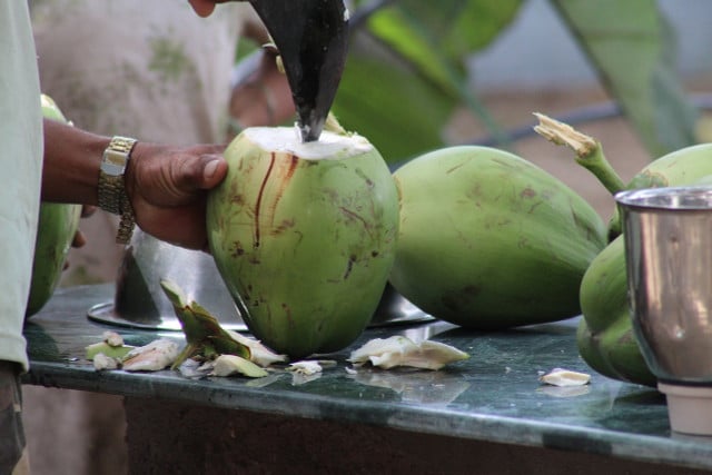 The biggest benefit of drinking coconut water is the electrolytes for your body.