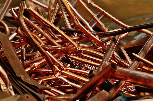 Examples of scrap metal include copper, which is a high-value metal.