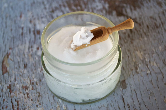 Coconut oil makes a great natural lubricant because it feels, smells and tastes great.