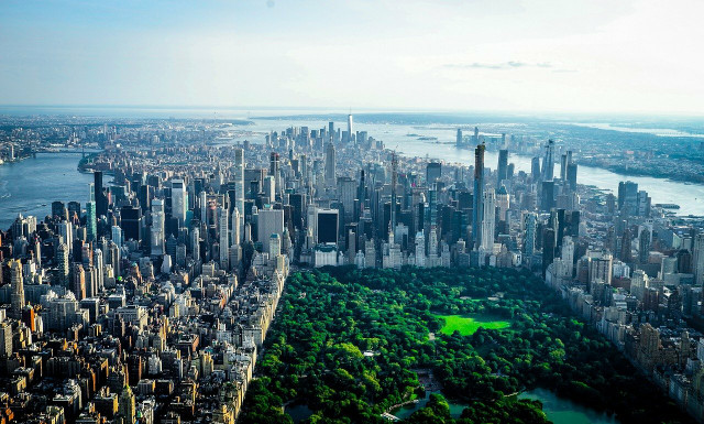 Central Park in New York City is just one of the city's beautiful green spaces.
