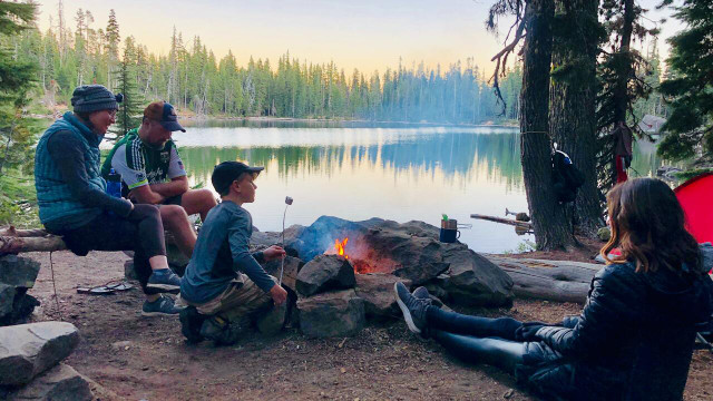 camping as a family