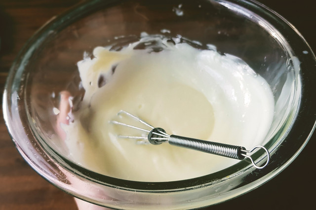 For best results, whisk for much longer than you think you need to!