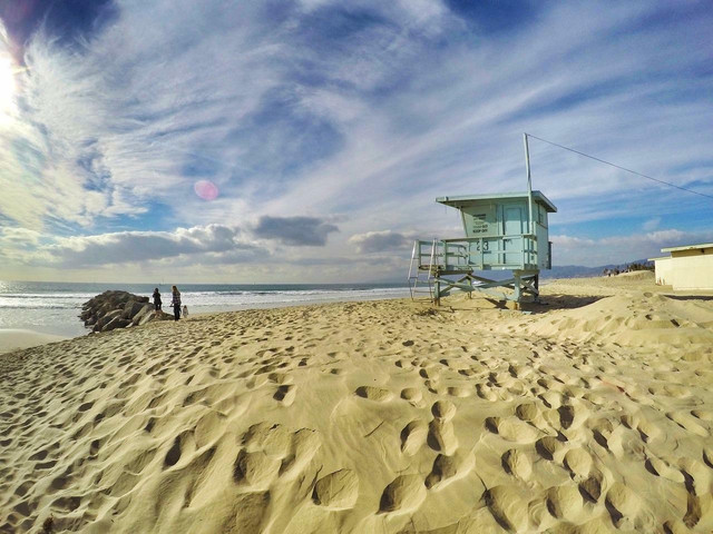 Visiting a beach in Los Angeles is a more relaxing option for a staycation.