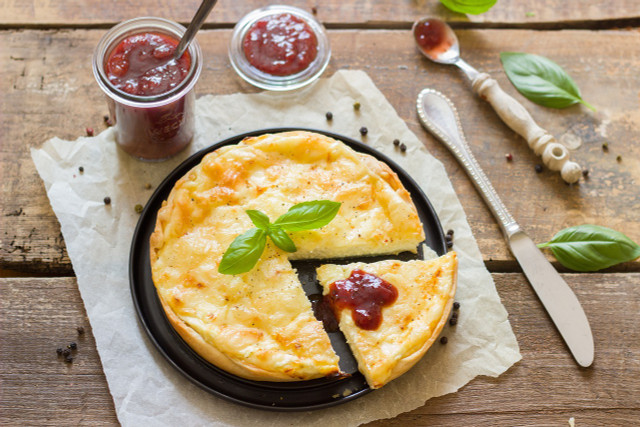 A frittata is a great recipe to make for a tasty breakfast with plant-based eggs.
