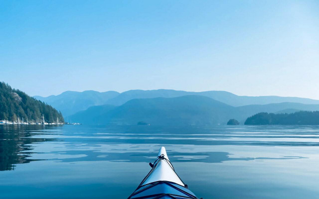 Deep Cove is also a popular spot for kayaking. 