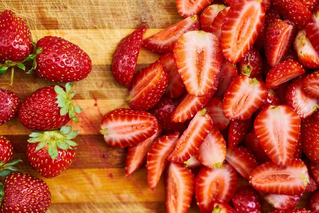 Strawberries are a summer fruit.