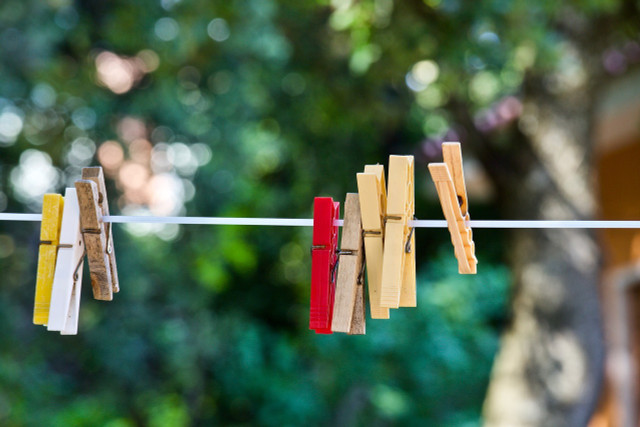Hanging wool garments on a line or rack to dry is an absolute no-go!