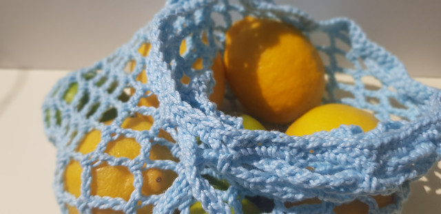 Surprise loved ones with a homemade birthday gift by making a crochet produce bag. 