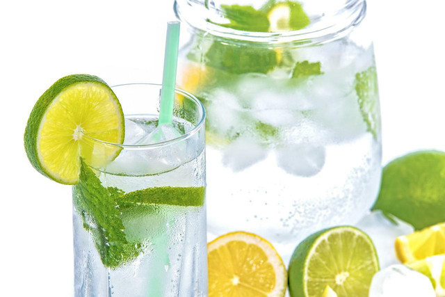 Drinking water regularly in small amounts will help with bloating.