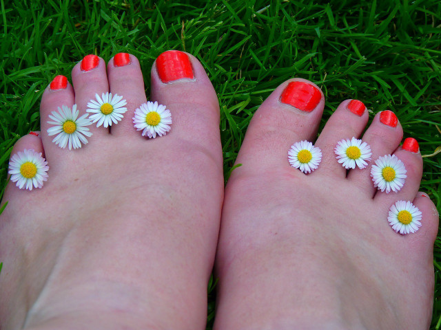 Get some fresh air and dry your nail polish fast by going outside. 