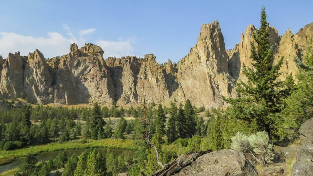 Camping at the stunning Smith Rock State Park.
