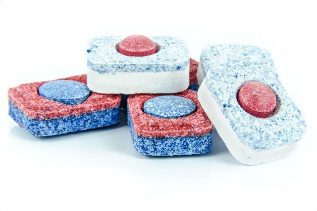 Traditional dishwasher tablets can contain some harsh chemicals. 