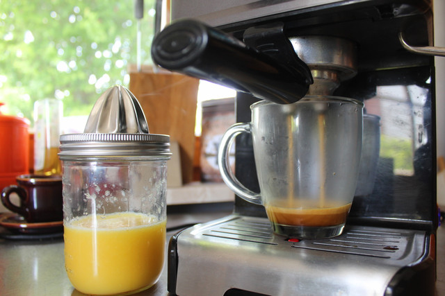 Pouring the espresso first or last in your orange juice will change your drink entirely. 