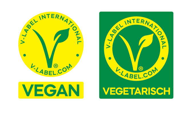 The V-Label has international certifications for vegan as well as vegetarian products.