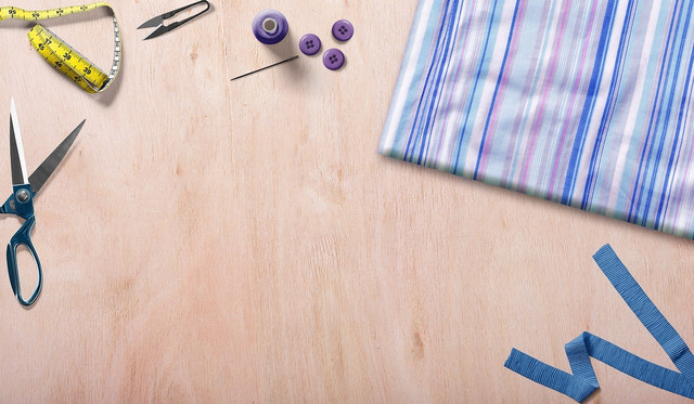 Make a tablecloth using vintage cloth.