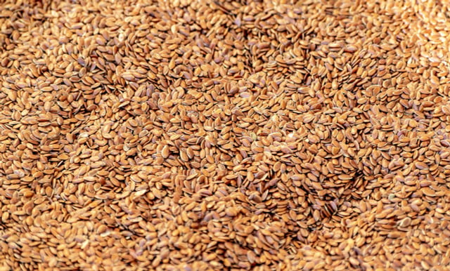 Whole flax seeds are healthy and delicious.