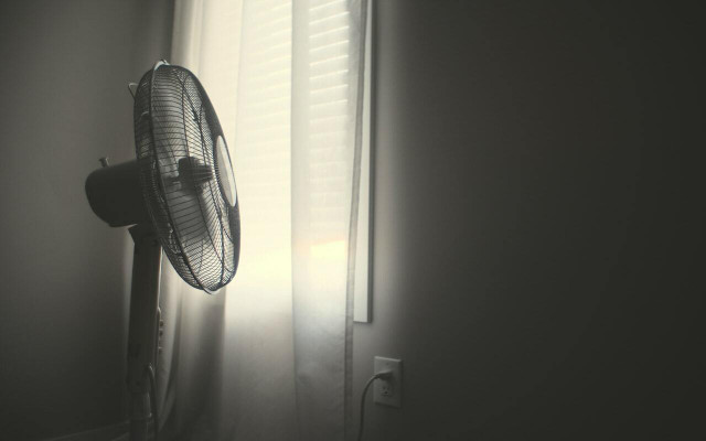 The whirr of a fan is a type of white noise.