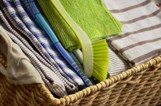 Swedish dishcloths, another paper towel alternative from organic materials, are extra absorbent.