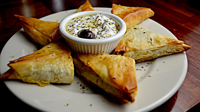 vegan spanakopita