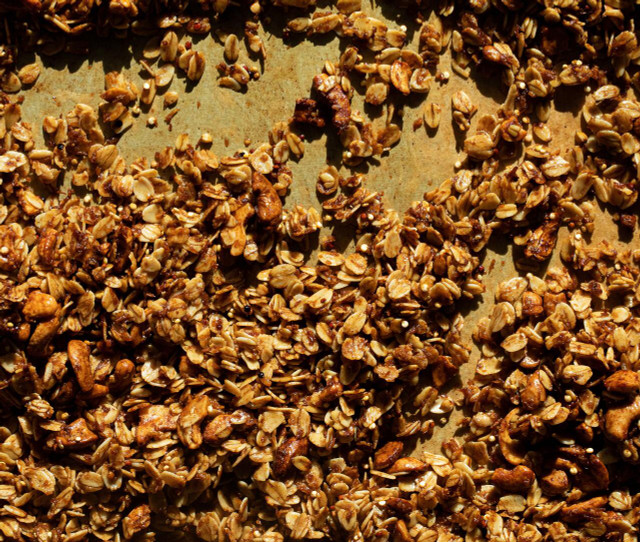 Start your day off right with some pumpkin spice granola. 