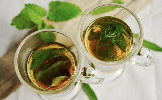 Mint tea will help to ease symptoms of nausea.