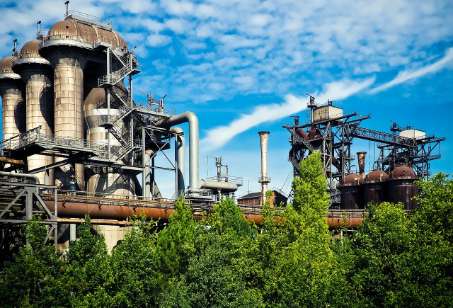 Wheat straw is converted into plastic through a complex industrial process.