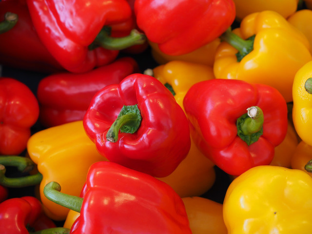 Bell peppers are the star of veggie fajitas. 