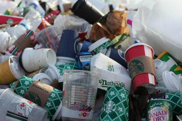 Paper cups often aren't recyclable.