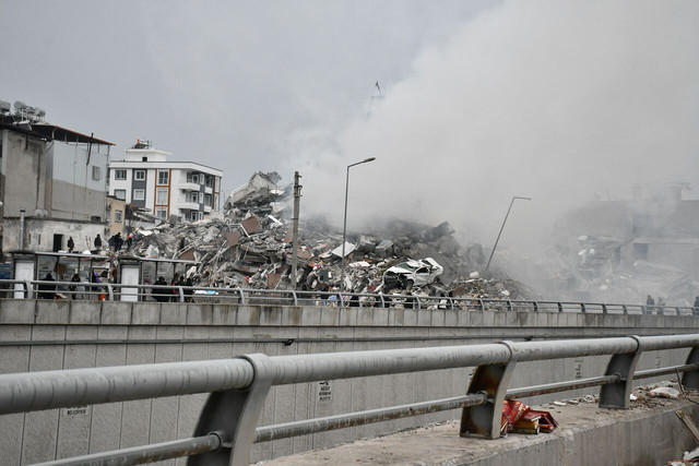 İskenderun in Hatay, Turkey was badly damaged by the quake.