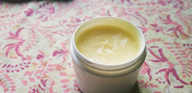 Enjoy your homemade whipped body butter.