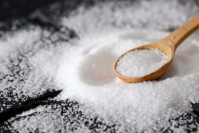Salt will help to keep the skin dry in order to reduce sweating. 