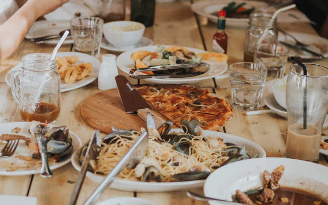 Eat together waste less reduce food waste