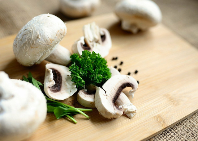 Mushrooms are one great vegetarian source of Vitamin D.
