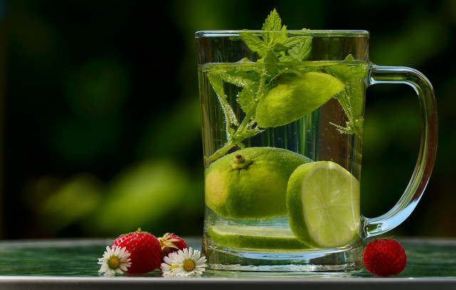 If you have a hard time sticking to the recommended eight glasses of water a day, spicing it up with some cut up lime, cucumber or mint leaves can be a good incentive to increase your water intake.