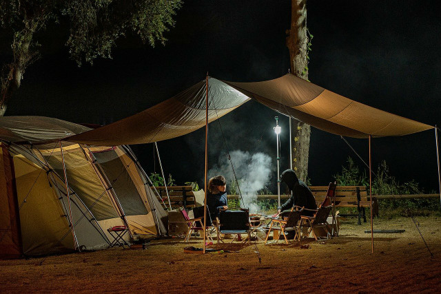 Some people use portable compost toilets for camping sustainably.