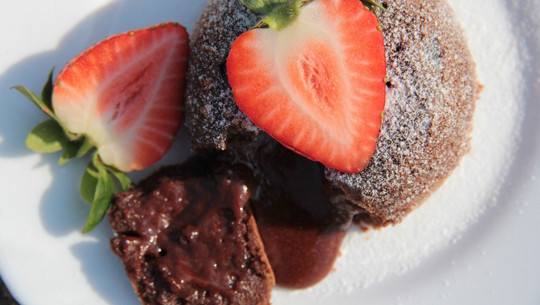 vegan lava cake