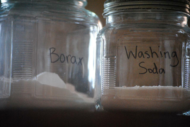 Borax can be used to replace baking soda when cleaning.