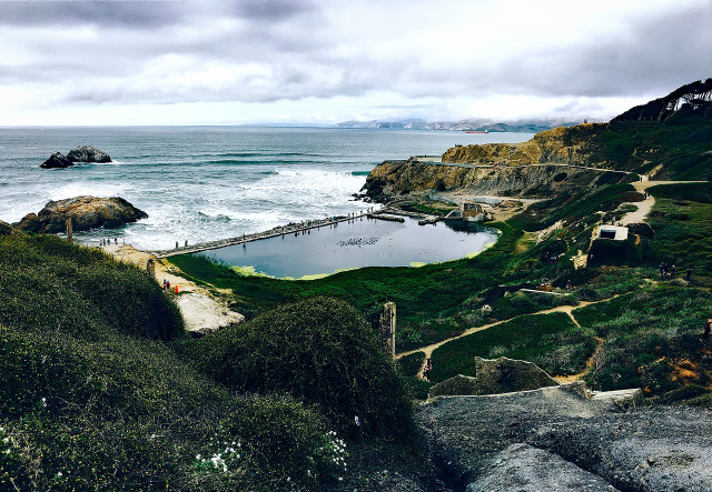 Check out the Sutro Baths at Lands End.
