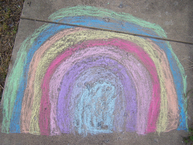 Homemade sidewalk chalk is a great way to express your creative side, in an eco friendly way. 