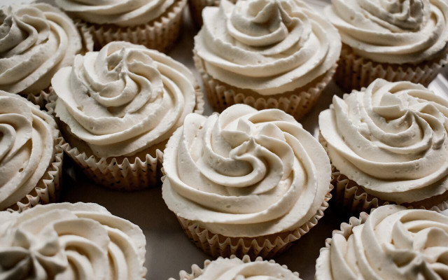 Dairy-free frosting doesn't hold up as well as other frostings. 