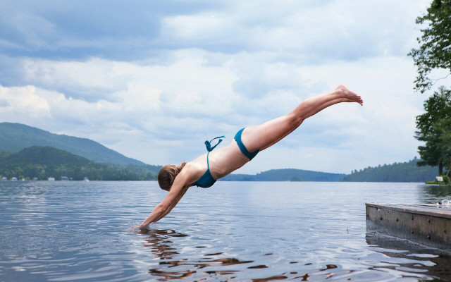 There are plenty of lakes to cool off in. 