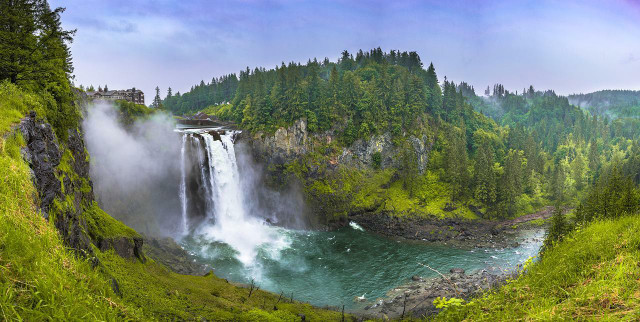 Check out the waterfalls at Hoh River Trail.