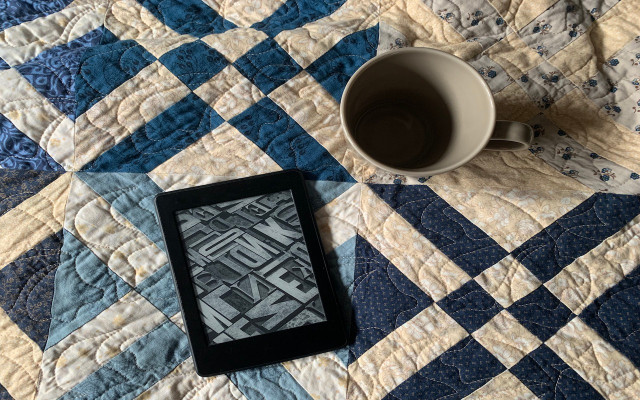 A cup of tea, a good book and a snuggly quilt are their own happiness hack.