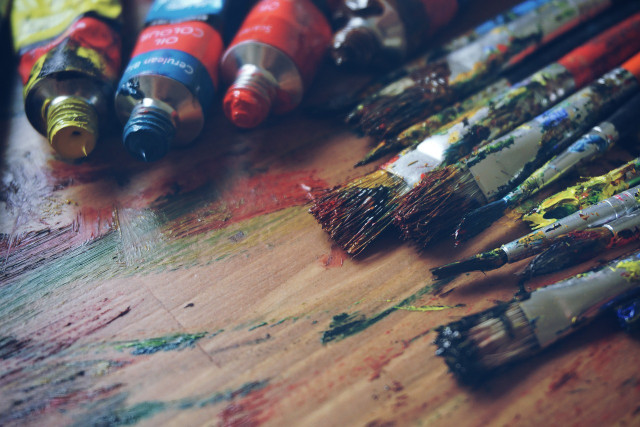 Do some painting with your loved one, and they'll have the art piece to remember that day.